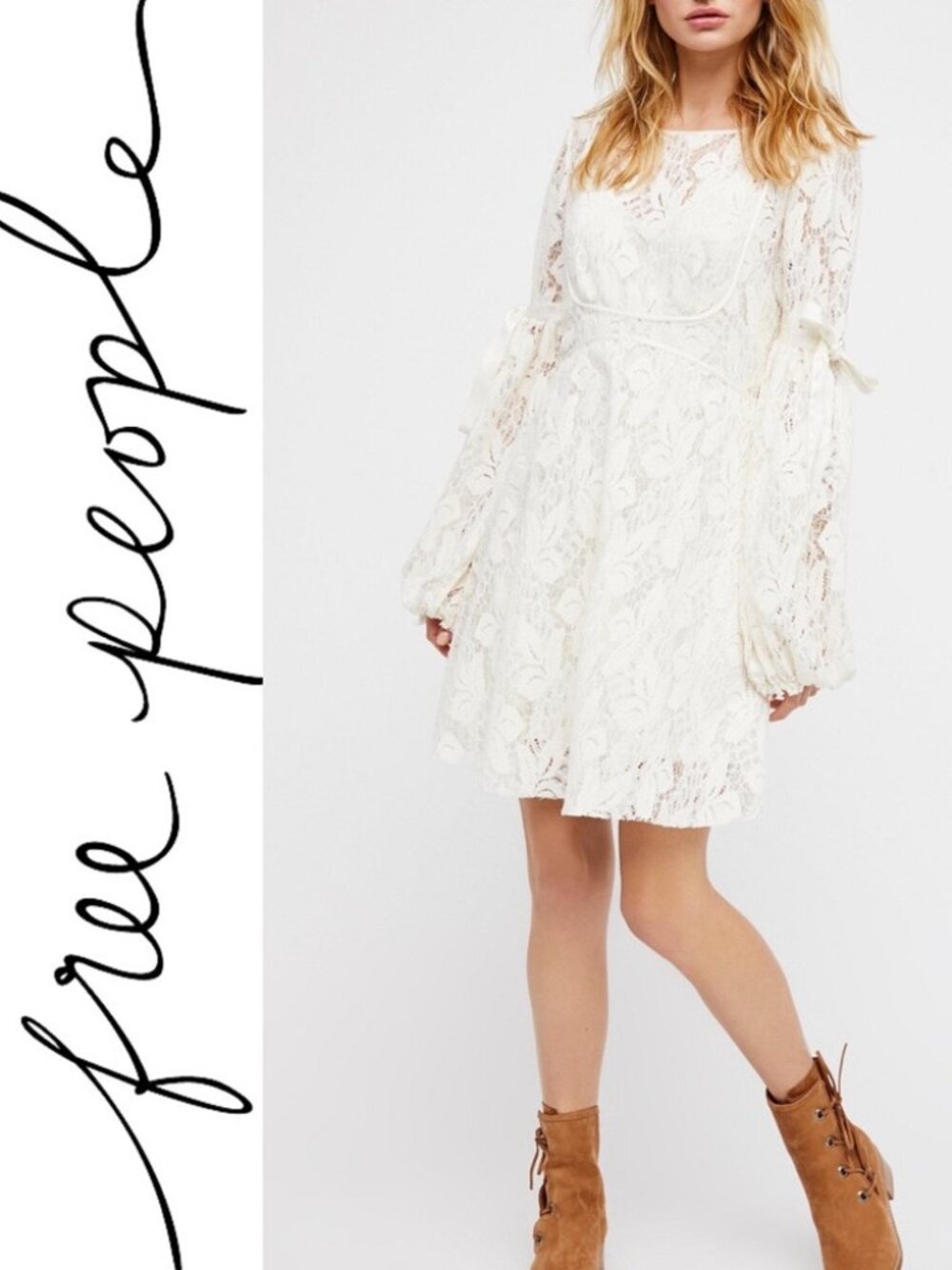 Free People 🌸Ruby Mini lace dress